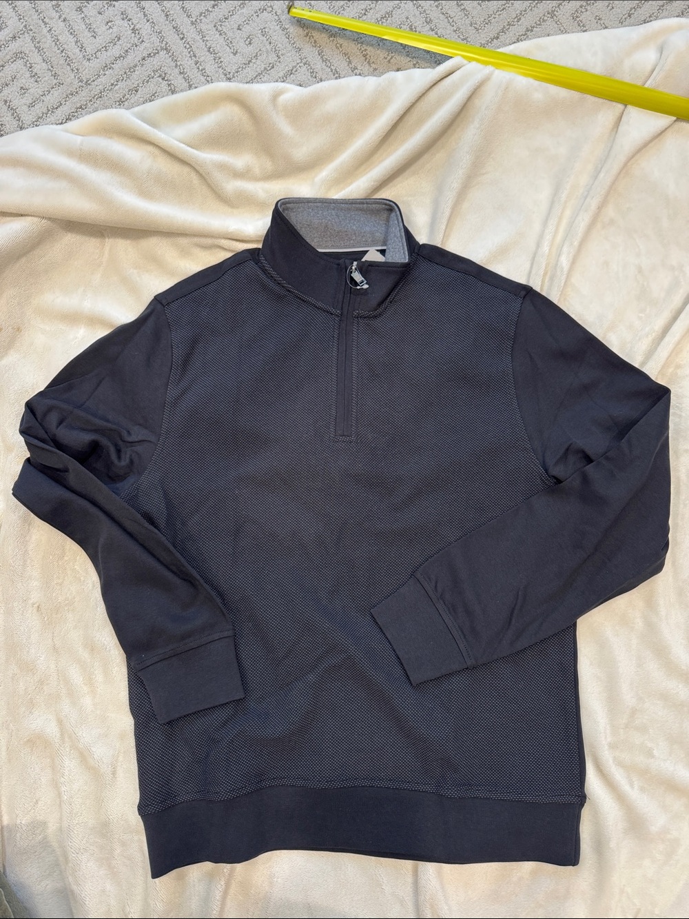 Ted Baker 1/4 Zip black Sweater-size M (BNWT)